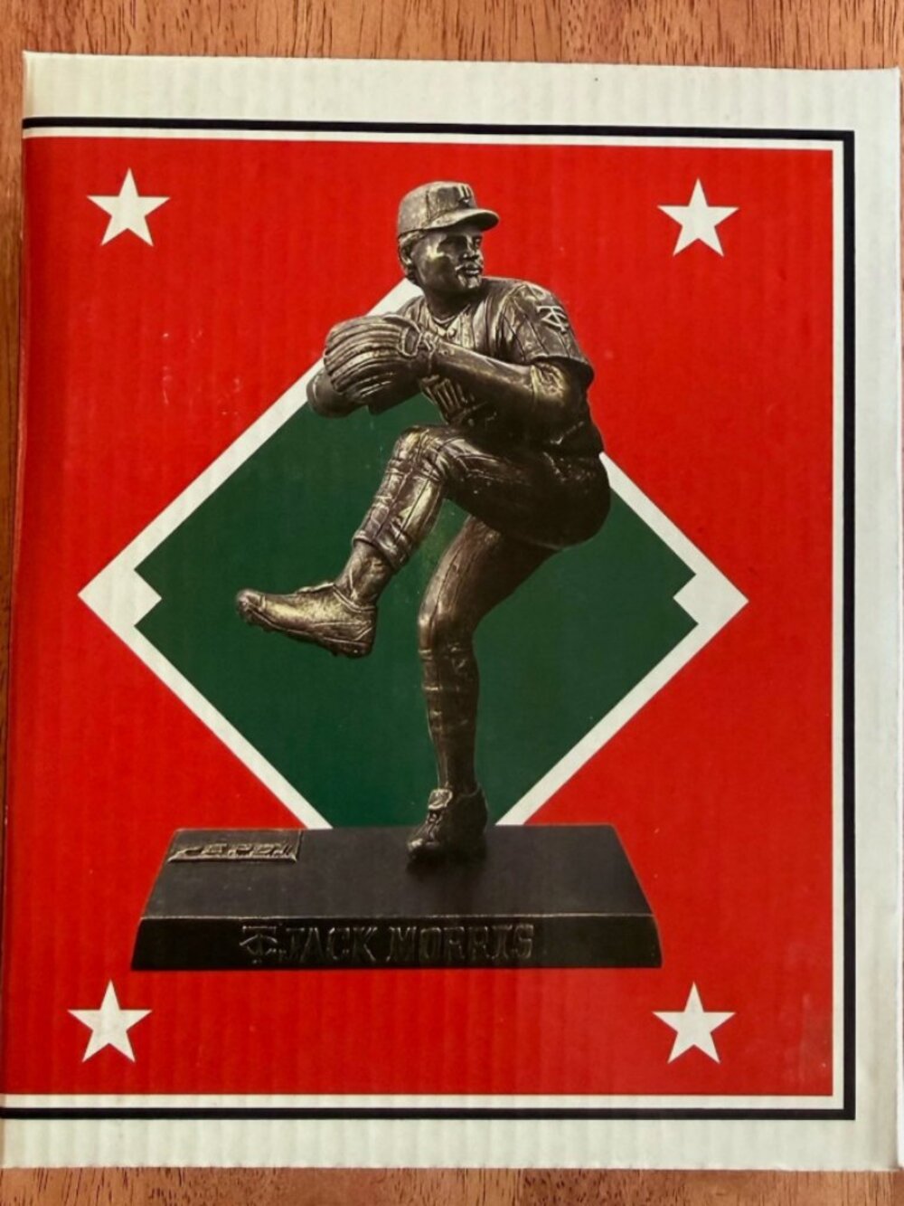 MLB Minnesota Twins Miniature Bronze Statue Jack Morris CocaCola New Box Collect